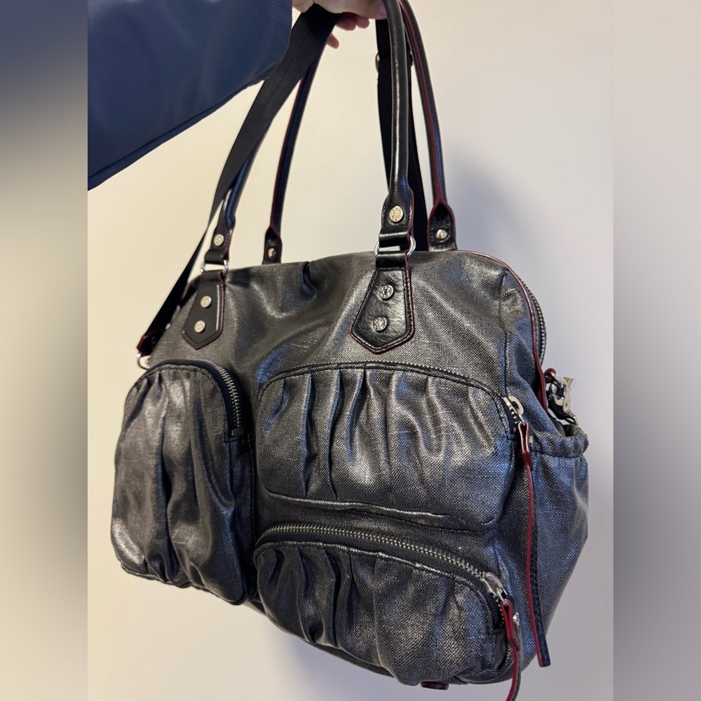 Like New MZ Wallace Mica Linen Silver Coated
Kate Diaper Bag - Picture 11 of 11
